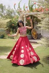 Lw 7173 Roman Silk Gota Pattern Work Navratri Lehenga Choli